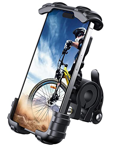 Lamicall Handyhalterung Fahrrad, Handyhalter Motorrad - Universal 360° Fahrrad Halter für iPhone 15 14 Pro Max Plus, SE, 13 12 Pro Max Mini, 11 Pro Max, Xs, XR, X, 8, 7, Samsung S23 S22, Smartphone