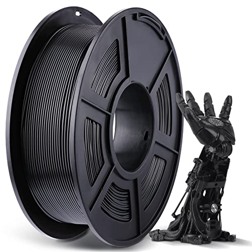 ANYCUBIC Filament 1.75 PLA Schwarz, 1KG 3D Drucker Filament PLA Präzision 1,75 mm +/- 0,02 mm, Blasenfreies und Abbaubares Material für 3D Drucker von Anycubic Kobra, Mega, Ender und anderer Serien